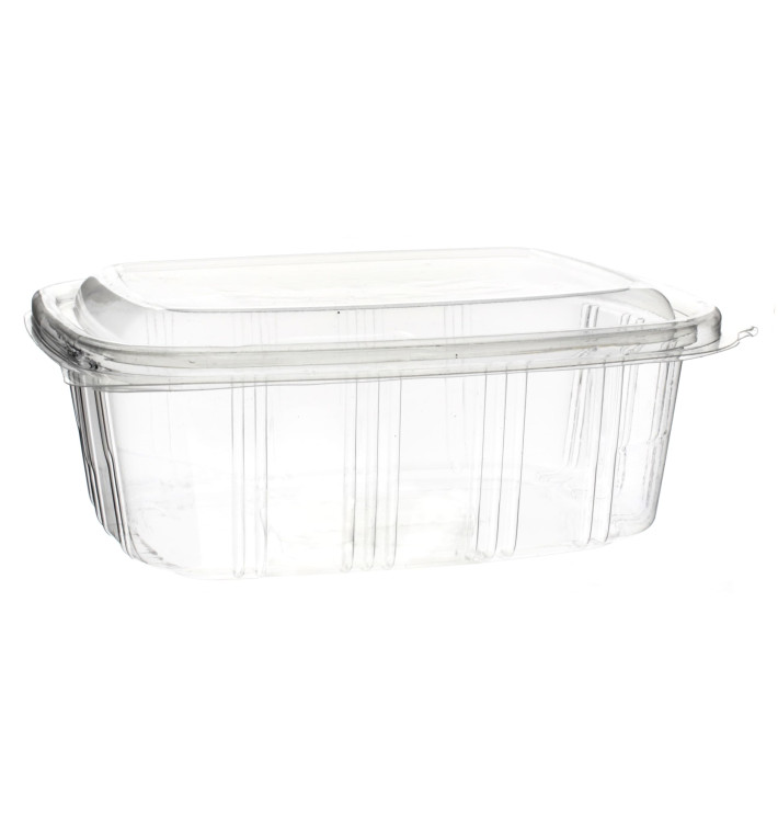 Plastic scharnierende Deli-Container OPS hoog koepel Deksel 1000ml (350 stuks) Plastic scharnierende Deli-Container OPS hoog koepel Deksel 1000ml (350 stuks)