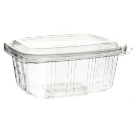 Plastic scharnierende Deli-Container PET hoog koepel Deksel 750ml (350 stuks)