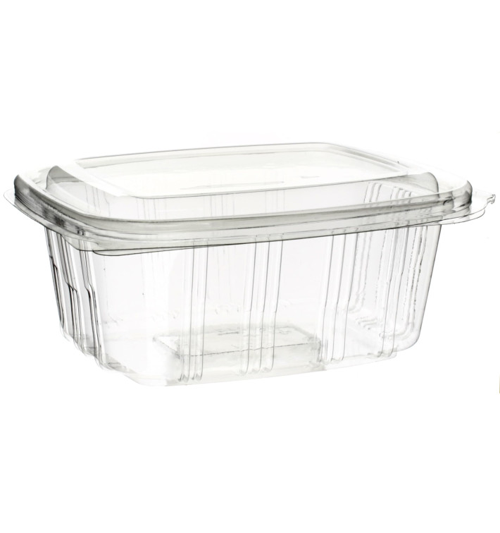 Plastic scharnierende Deli-Container PET hoog koepel Deksel 750ml (350 stuks) Plastic scharnierende Deli-Container PET hoog koepel Deksel 750ml (350 stuks)