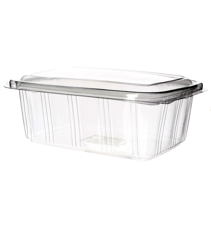 Plastic scharnierende Deli-Container PET hoog koepel Deksel 2000ml (200 stuks)