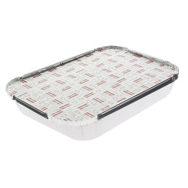 Papieren Deksel voor Folie pan "12 Cannelloni" 1180ml (600stuks)