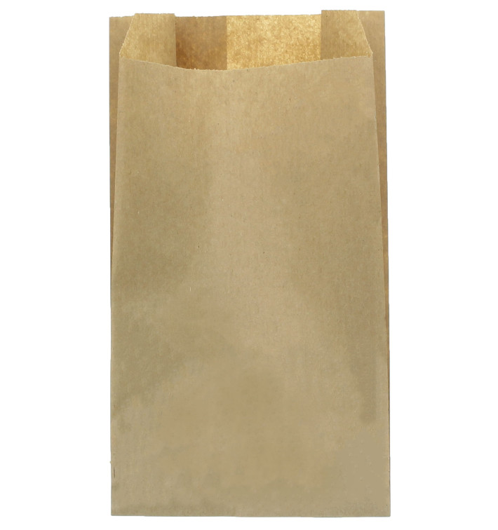 Papieren voedsel zak kraft 18+7x32cm (250 stuks) Papieren voedsel zak kraft 18+7x32cm (250 stuks)
