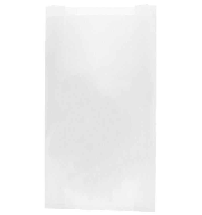 Papieren voedsel zak wit 18+7x32cm (100 stuks) Papieren voedsel zak wit 18+7x32cm (100 stuks)