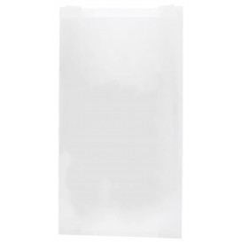 Papieren voedsel zak wit 14+7x24cm (250 stuks) 
