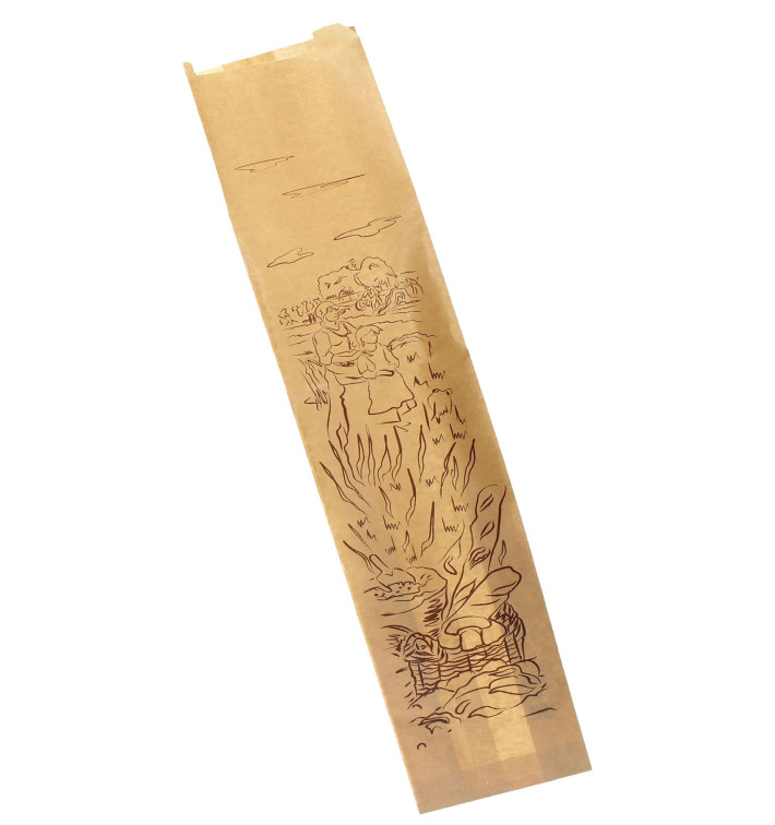 Papieren zak kraft "Siega" 9+5x32cm (1000 stuks) Papieren zak kraft "Siega" 9+5x32cm (1000 stuks)