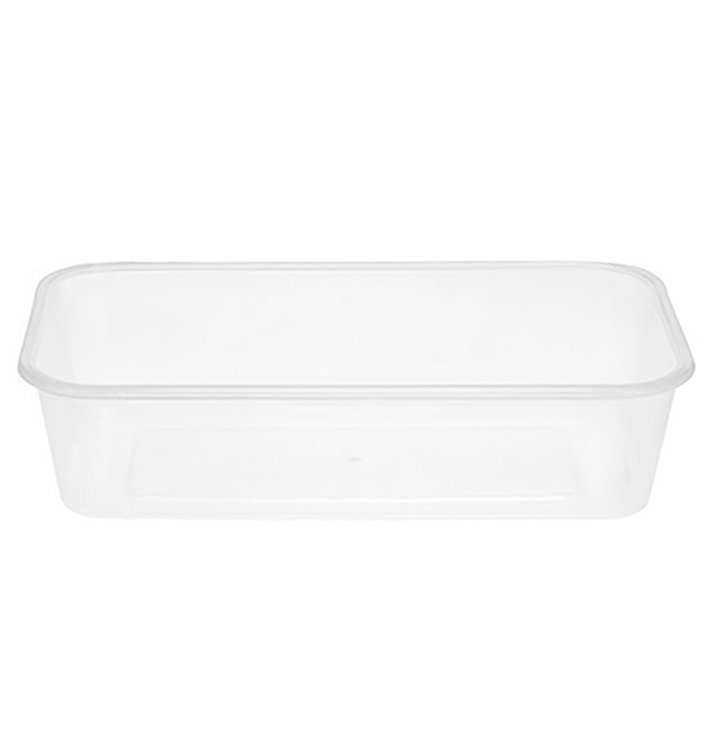Plastic deli Container PP Rechthoekige vorm 500 ml (500 stuks) Plastic deli Container PP Rechthoekige vorm 500 ml (500 stuks)