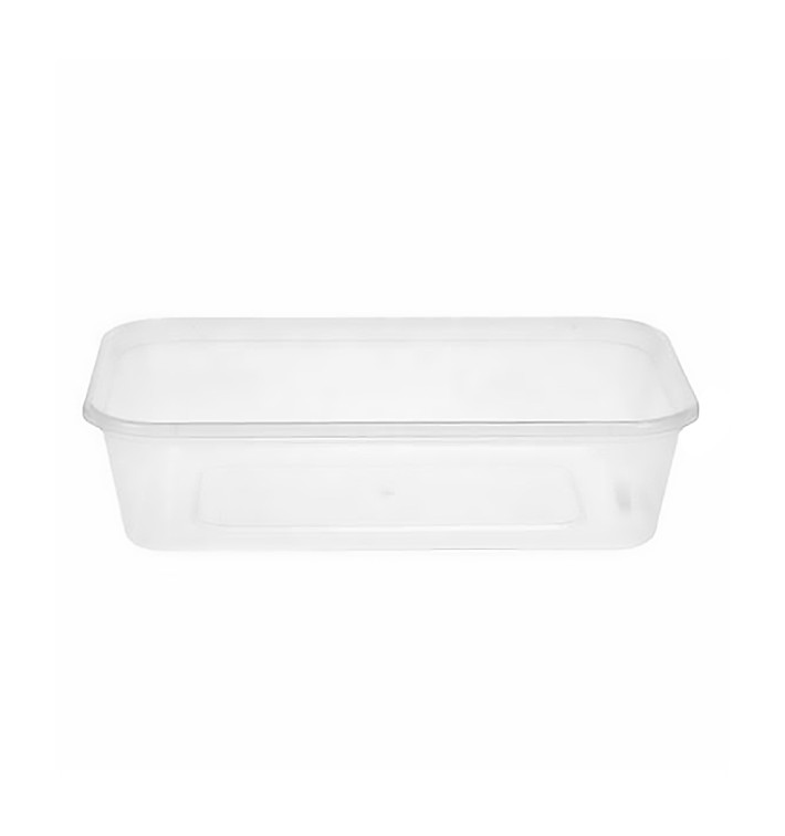 Plastic deli Container PP Rechthoekige vorm 500 ml (500 stuks) Plastic deli Container PP Rechthoekige vorm 500 ml (500 stuks)