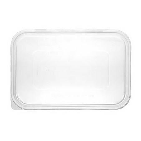 Plastic Deksel transparant voor Deli Container PP 17,4x11,6cm (500 stuks)