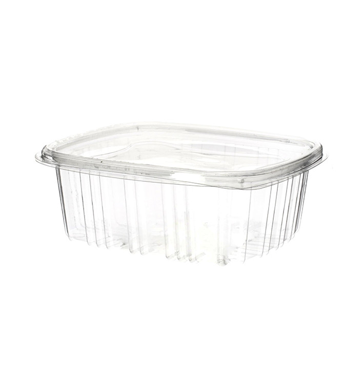Plastic scharnierende Deli-Container OPS 500 ml (60 stuks) Plastic scharnierende Deli-Container OPS 500 ml (60 stuks)