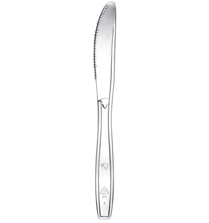 Plastic mes Premium PS transparant 19cm (50 stuks) Plastic mes Premium PS transparant 19cm (50 stuks)