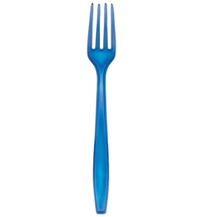 Klokje verkoper verbannen Plastic PS vork Premium blauw 19cm (1000 stuks)