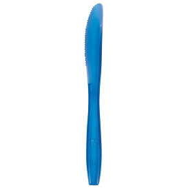 Plastic PS mes Premium blauw 19cm (1000 stuks)