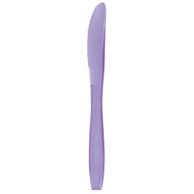 Plastic PS mes  Premium lila 19cm (50 stuks) 