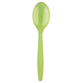 Plastic lepel  PS Premium limoengroen 19cm (1000 stuks)