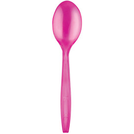 Plastic lepel  PS Premium fuchsia 19cm (50 stuks) 