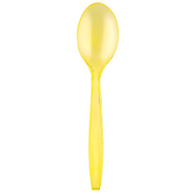 Plastic lepel  PS Premium geel 19cm (1000 stuks)