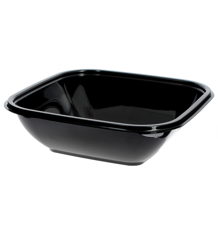 Plastic Kom PET zwart 750ml 17,5x17,5x5cm (50 stuks) Plastic Kom PET zwart 750ml 17,5x17,5x5cm (50 stuks)