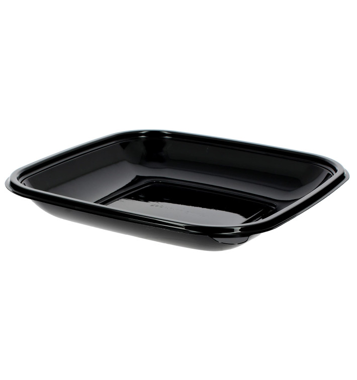 Plastic Kom PET zwart 500ml 190x190x30mm (300 stuks) Plastic Kom PET zwart 500ml 190x190x30mm (300 stuks)
