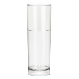 Plastic Collins glas Herbruikbaar SAN transparant 200ml (102 stuks)