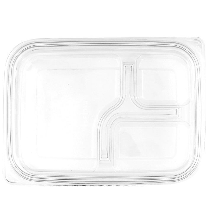Plastic Deksel voor Deli Container PET Plat 22x16cm (300 stuks) Plastic Deksel voor Deli Container PET Plat 22x16cm (300 stuks)