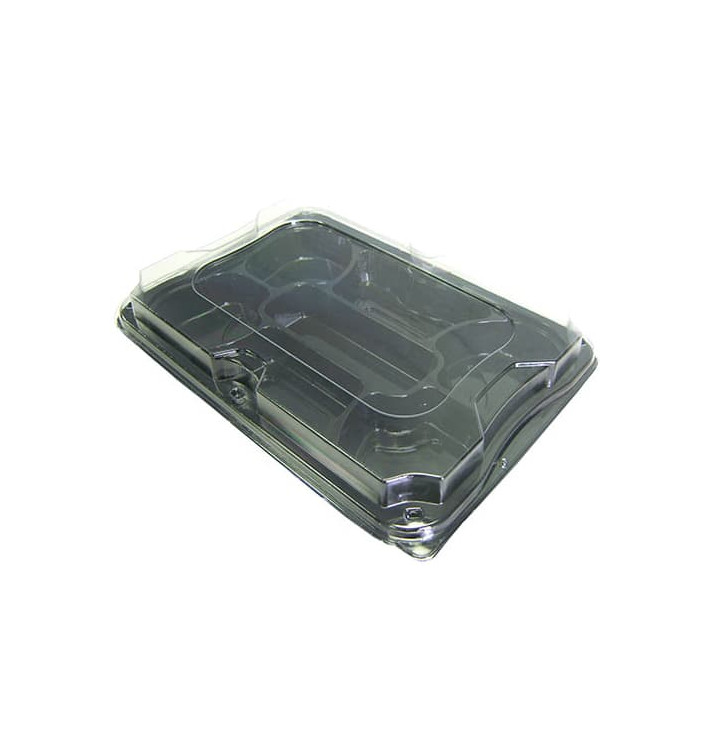 Plastic dienblad zwart met Deksel 7C 35x24cm (5 stuks) Plastic dienblad zwart met Deksel 7C 35x24cm (5 stuks)