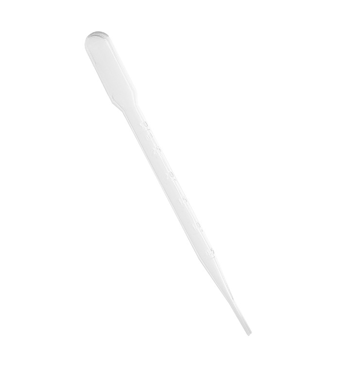 Pipetten van plastic kwaliteit 3ml 16cm (1000 stuks) Pipetten van plastic kwaliteit 3ml 16cm (1000 stuks)