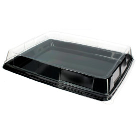 Plastic hoge Deksel voor Platter 31,6x26,5cm (50 stuks)