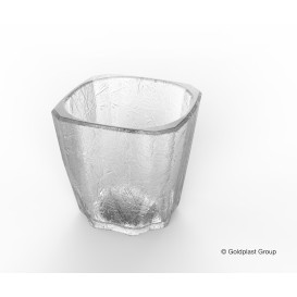 Plastic glas SAN Herbruikbaar "mini Drink" "Cube" 200ml (8 stuks) 