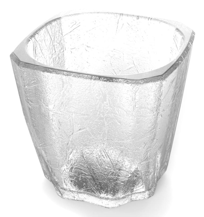 Plastic glas SAN Herbruikbaar "mini Drink" "Cube" 200ml (8 stuks) 