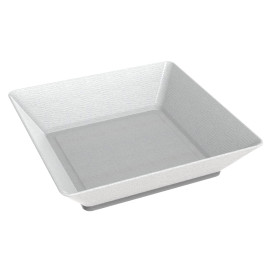 Suikerriet mini bord Diep wit 6,5x6,5 cm (50 stuks) 
