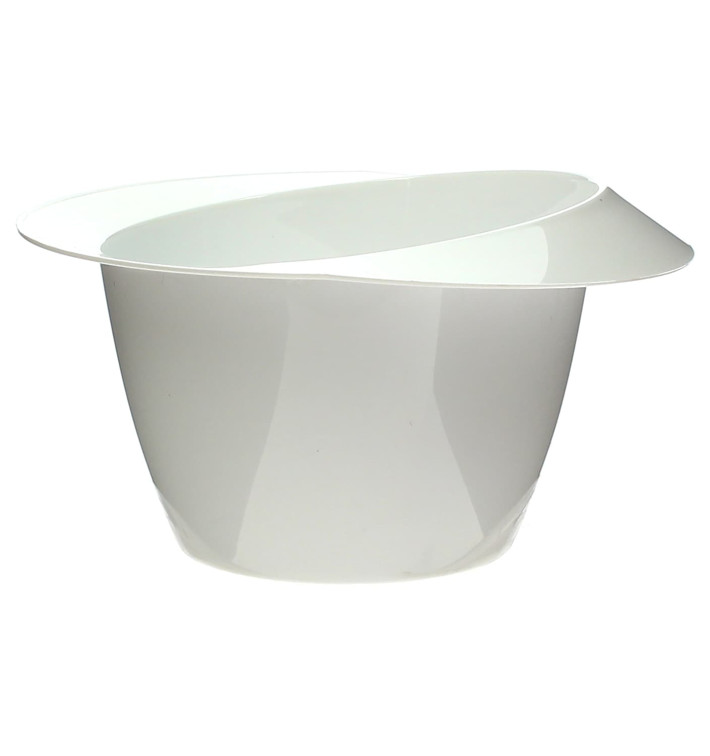 Plastic Proeving Kom met hoed design PS "enofk" wit 60ml (288 stuks) Plastic Proeving Kom met hoed design PS "enofk" wit 60ml (288 stuks)