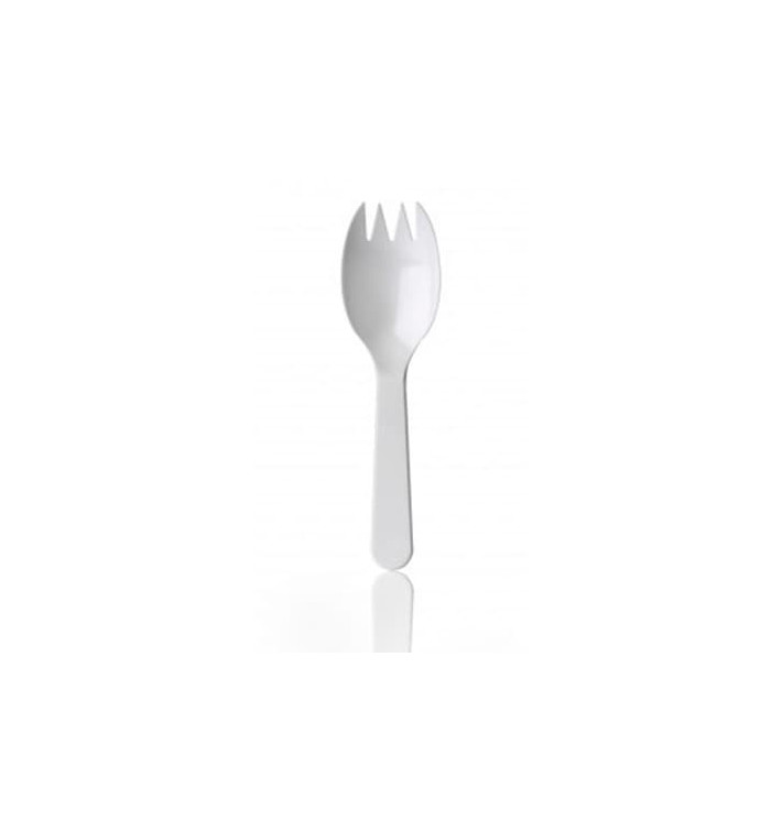 Plastic vork Spork PS 9,8cm (1.000 stuks) Plastic vork Spork PS 9,8cm (1.000 stuks)