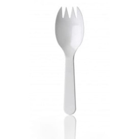 Plastic vork Spork PS 9,8cm (100 stuks) 