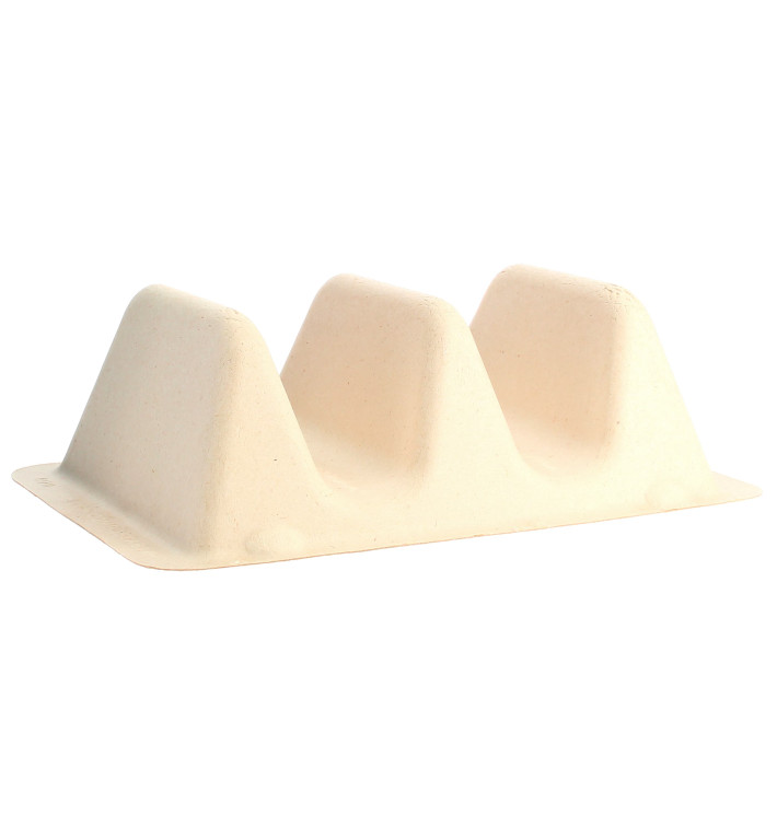 Suikerriet Taco houder 18x11x5cm (300 stuks) Suikerriet Taco houder 18x11x5cm (300 stuks)