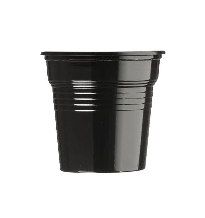 Plastic PS Shotje zwart 80ml Ø5,7cm (50 stuks) Plastic PS Shotje zwart 80ml Ø5,7cm (50 stuks)