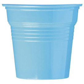 Plastic PS Shotje lichtblauw 80ml Ø5,7cm (50 stuks)