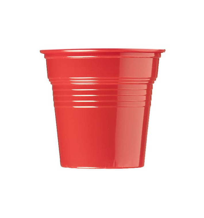 Plastic PS Shotje rood 80ml Ø5,7cm (1500 stuks) Plastic PS Shotje rood 80ml Ø5,7cm (1500 stuks)