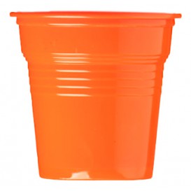 Plastic PS Shotje oranje 80ml Ø5,7cm (50 stuks) 