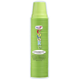 Plastic PS Shotje limoengroen 80ml Ø5,7cm (50 stuks) 
