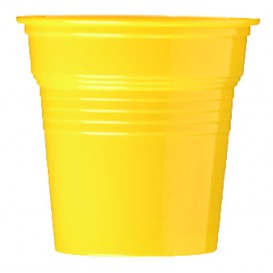 Plastic PS Shotje geel 80ml Ø5,7cm (50 stuks) 