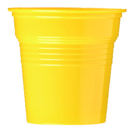 Plastic PS Shotje geel 80ml Ø5,7cm (50 stuks)
