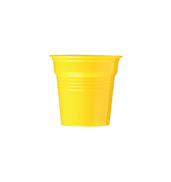 Plastic PS Shotje geel 80ml Ø5,7cm (50 stuks) Plastic PS Shotje geel 80ml Ø5,7cm (50 stuks)