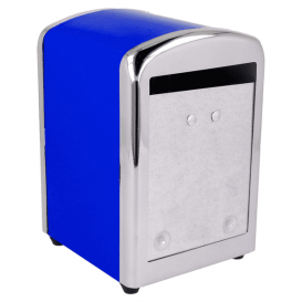 Servet van staal dispenser"Miniservis" blauw 10,5x9,7x14cm (1 stuk)