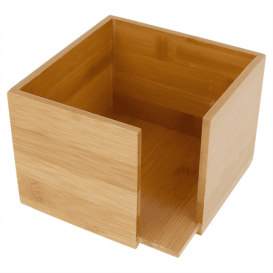 Bamboe Servet houder 13,5x13,5x10cm (12 stuks)