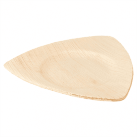 Palm blad bord Driehoekige vorm 15x13x1cm (200 stuks)