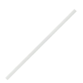 Papieren rechte rietjes wit verpakt Ø0,6cm 19,7cm (3000 stuks)