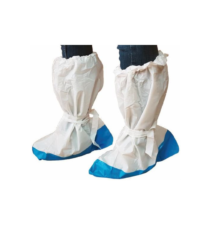 Wegwerp plastic laarzen hoezen PE met Reinvoorce Sole (20 stuks) Wegwerp plastic laarzen hoezen PE met Reinvoorce Sole (20 stuks)