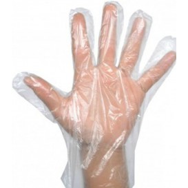 Plastic PE handschoenen "EVA" Folded transparant (100 stuks)