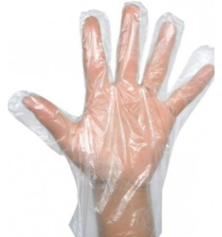 Plastic PE handschoenen "EVA" Folded transparant (100 stuks) Plastic PE handschoenen "EVA" Folded transparant (100 stuks)