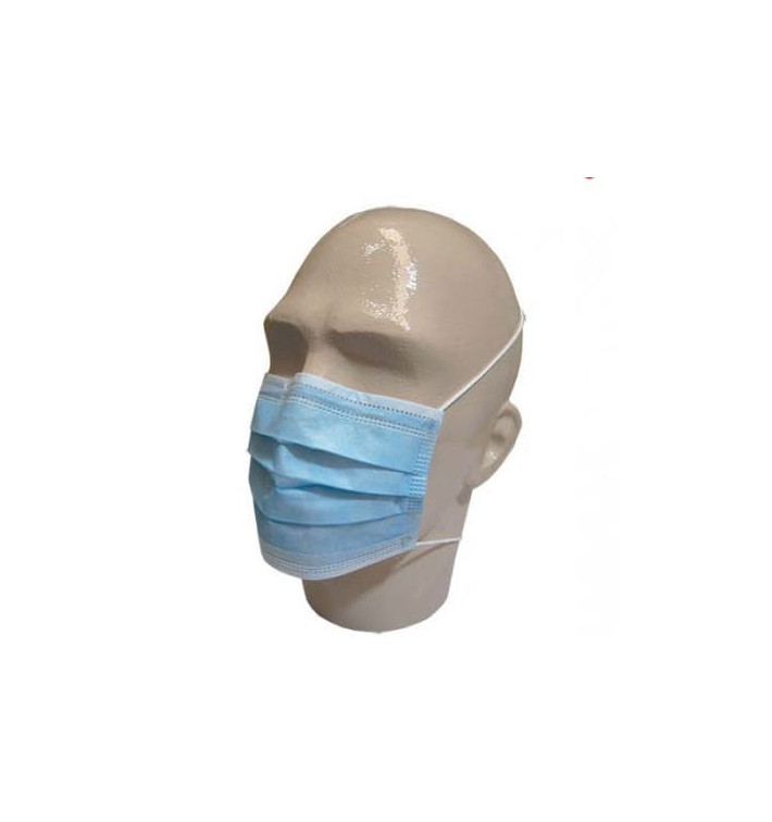 Wegwerp chirurgisch masker Rechthoekige vorm "TST" blauw 3C (1000 stuks) Wegwerp chirurgisch masker Rechthoekige vorm "TST" blauw 3C (1000 stuks)